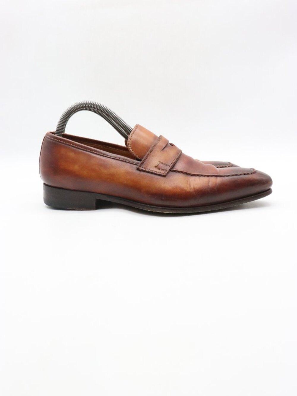 Magnanni Penny Loafer Brown Leather Men's Size 7 M Slip-On Shoes 16889